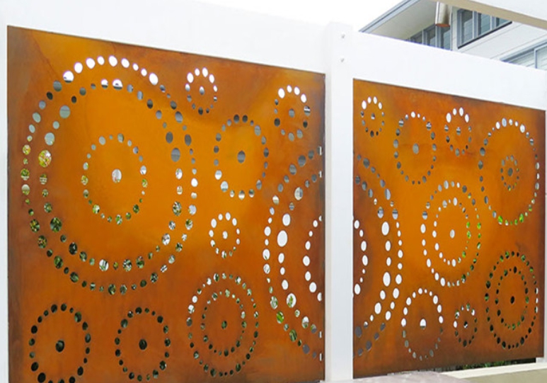 corten steel fence 6