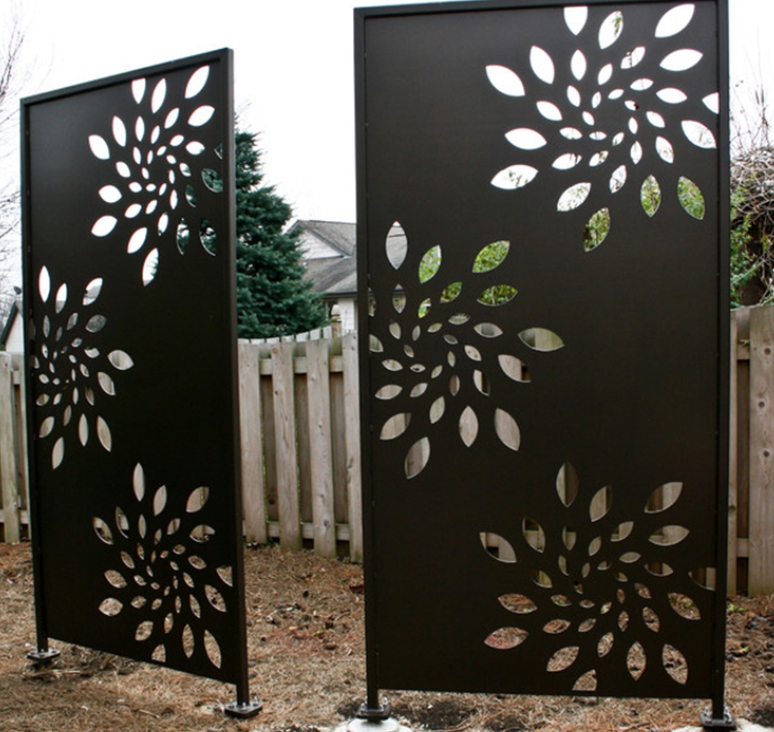 corten steel fence 10