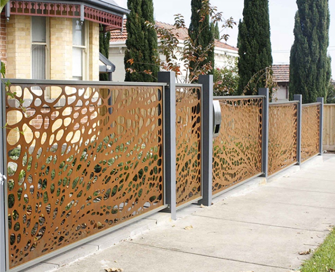 corten steel fence 13