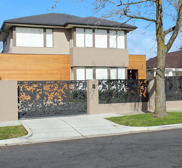 corten steel fence 16