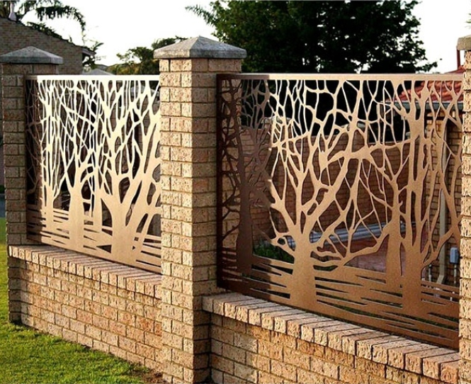 corten steel fence 18