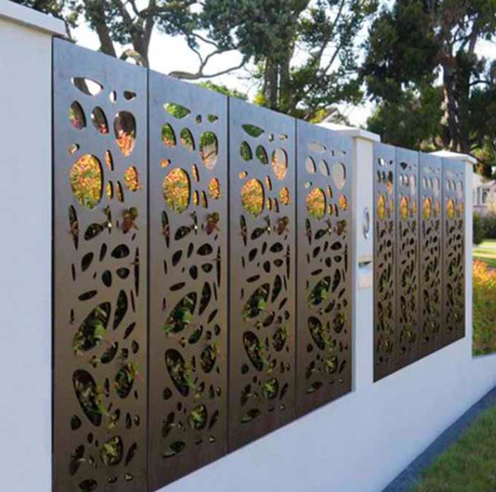 corten steel fence 23