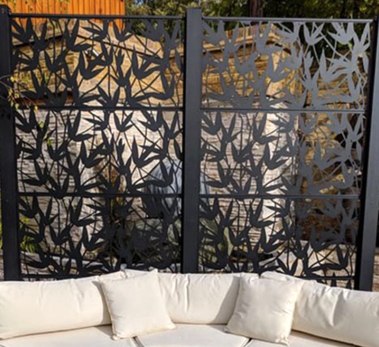 corten steel fence 24