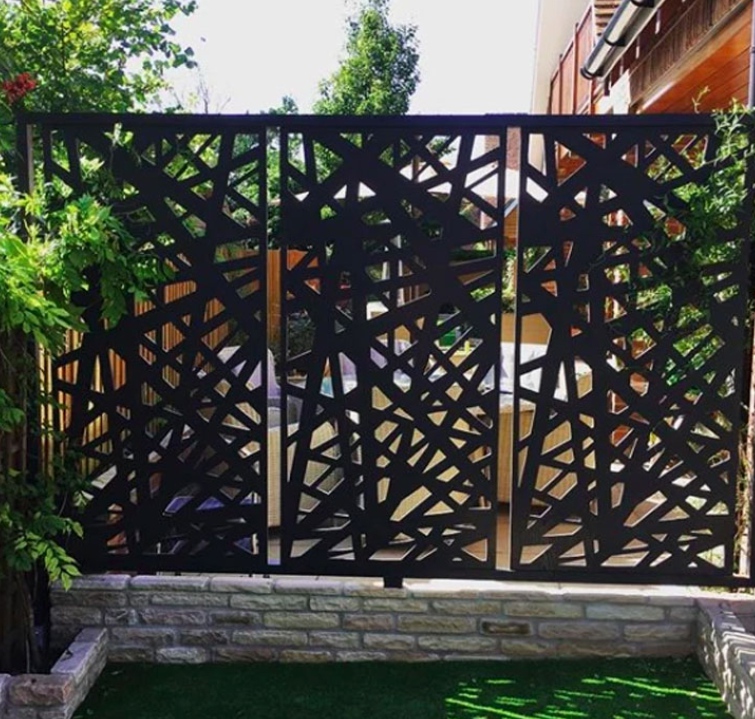 corten steel fence 25