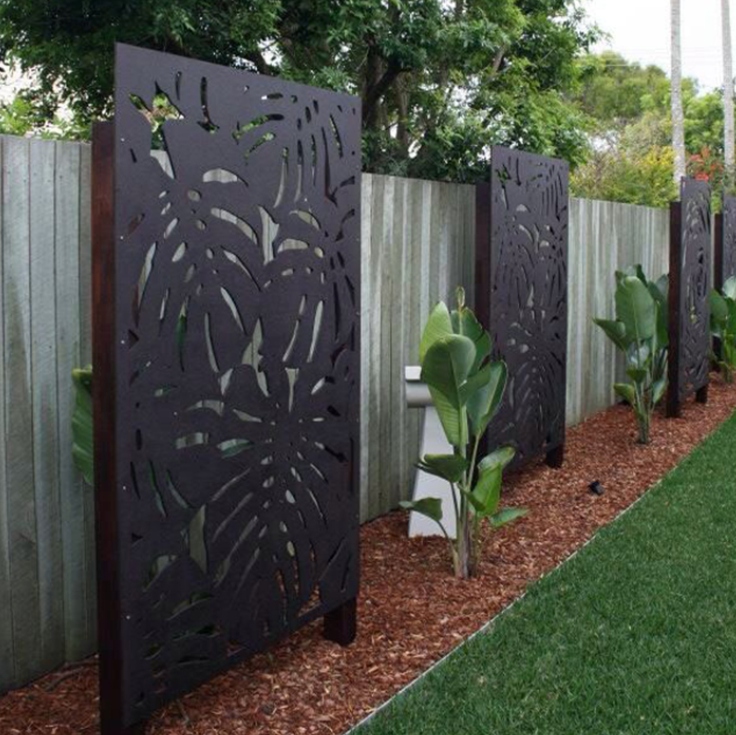 corten steel fence 26